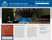 Tablet Screenshot of hr.nust.edu.pk