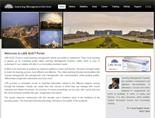 Tablet Screenshot of lms.nust.edu.pk